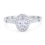 Art Deco Oval Natural Stone Wedding Ring