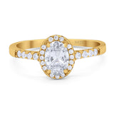 Art Deco Oval Natural Stone Wedding Ring