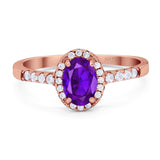 Art Deco Oval Natural Stone Wedding Ring