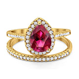 Pear Teardrop Ring