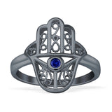 Evil Eye Hamsa Ring