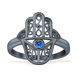 Evil Eye Hamsa Ring