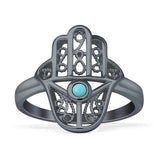 Evil Eye Hamsa Ring