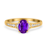 Art Deco Oval Natural Stone Wedding Ring