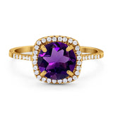 Art Deco Round Natural Stone Wedding Ring