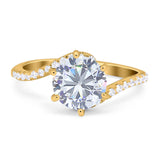 Art Deco Round Natural Stone Twisted Ring