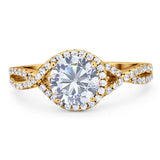 Round Natural Stone Twisted Ring