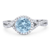 Round Natural Stone Twisted Ring