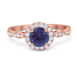 Art Deco Halo Engagement Ring