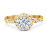 Art Deco Halo Engagement Ring