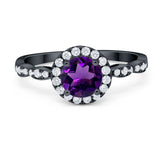 Art Deco Halo Engagement Ring