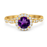 Art Deco Halo Engagement Ring