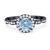 Art Deco Halo Engagement Ring