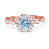 Art Deco Halo Engagement Ring