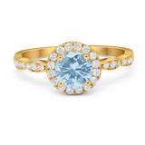 Art Deco Halo Engagement Ring