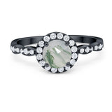 Art Deco Halo Engagement Ring