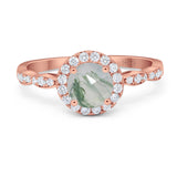 Art Deco Halo Engagement Ring