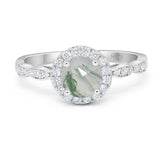 Art Deco Halo Engagement Ring