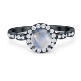 Art Deco Halo Engagement Ring