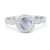 Art Deco Halo Engagement Ring