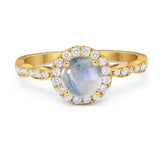 Art Deco Halo Engagement Ring