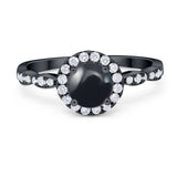 Art Deco Halo Engagement Ring