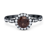 Art Deco Halo Engagement Ring