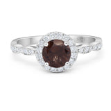 Art Deco Halo Engagement Ring