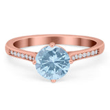 Art Deco Round Natural Stone Wedding Ring