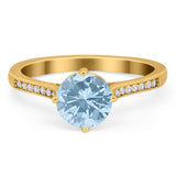 Art Deco Round Natural Stone Wedding Ring