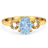 Art Deco Oval Natural Stone Filigree Ring