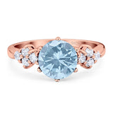 Art Deco Round Natural Stone Cluster Ring