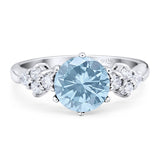 Art Deco Round Natural Stone Cluster Ring