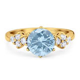 Art Deco Round Natural Stone Cluster Ring