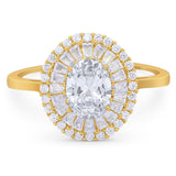 Oval Natural Stone Cocktail Ring