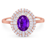 Oval Natural Stone Cocktail Ring