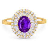 Oval Natural Stone Cocktail Ring