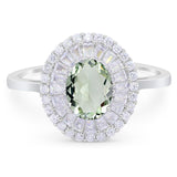 Oval Natural Stone Cocktail Ring