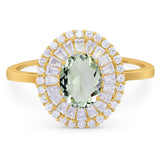 Oval Natural Stone Cocktail Ring