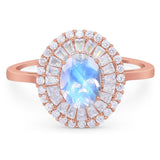 Oval Natural Stone Cocktail Ring