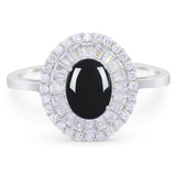 Oval Natural Stone Cocktail Ring