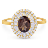 Oval Natural Stone Cocktail Ring