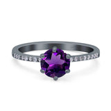 Art Deco Round Natural Stone Ring