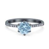 Art Deco Round Natural Stone Ring