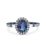 Vintage Style Oval Natural Stone Art Deco Ring