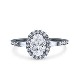 Vintage Style Oval Natural Stone Art Deco Ring