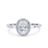 Vintage Style Oval Natural Stone Art Deco Ring