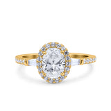 Vintage Style Oval Natural Stone Art Deco Ring