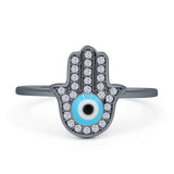 Hamsa & Evil Eye Ring