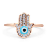 Hamsa & Evil Eye Ring
